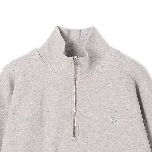 【メゾン キツネ/MAISON KITSUNE】のBABY FOX HALF ZIP SWEATSHIRT 人気、トレンドファッション・服の通販 founy(ファニー) 　ファッション　Fashion　レディースファッション　Fashion for Women　トップス・カットソー　Cut & Sew Tops　シャツ・ブラウス・オフィスカジュアル　Elegant Blouses & Button-Ups　レディースパーカー・カジュアルフーディー　Casual Hoodies & Sweatshirts　ロングTシャツ・Tシャツ　Longline T-Shirts & Tees　スウェット・クルーネックトップス　Sweatshirts & Crewnecks / Relaxed Fit Sweat Tops　2025年　2025　2025-2026秋冬・A/W　Autumn/Winter 2025–26 AW25–26　ショルダー　Shoulder, Shoulder Strap　ジップ　Zip, Zipper　ドロップ　Drop Shoulder, Dropped Style　ヴィンテージ　Vintage Style　洗える　Machine Washable　other-3|ID: prp329100004743823 ipo3291000000034282182