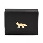 【メゾン キツネ/MAISON KITSUNE】のEDIE COMPACT WALLET 人気、トレンドファッション・服の通販 founy(ファニー) ファッション Fashion レディースファッション Fashion for Women 2025年 2025 2025-2026秋冬・A/W Autumn/Winter 2025–26 AW25–26 コイン Coin, Coin Design コンパクト Compact, Small Size フォックス Fox, Fox Fur 財布 Wallet, Purse thumbnail BLACK|ID: prp329100004743828 ipo3291000000034282213