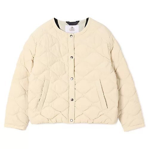 【ピレネックス/PYRENEX】のNACRE(ナクル) ダウンジャケット インテリア・キッズ・メンズ・レディースファッション・服の通販 founy(ファニー) 　ファッション　Fashion　レディースファッション　Fashion for Women　アウター　Coat / Outerwear Collection　レディースジャケット・軽アウター　Jackets　キルト　Quilt, Quilted Fabric　ショート　Short, Short Length　シンプル　Simple, Minimal　ジャケット　Jacket, Outerwear　ダウン　Down, Puffer　フロント　Front, Front Design　ラウンド　Round, Round Neck　IVORY|ID: prp329100004743834 ipo3291000000034282252