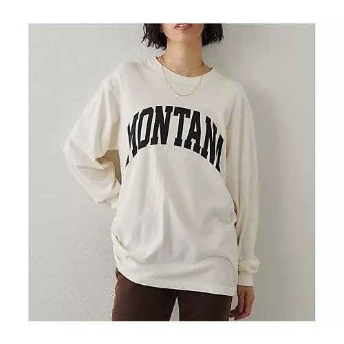 【ウィムガゼット/Whim Gazette】のMONTANAロングTシャツ インテリア・キッズ・メンズ・レディースファッション・服の通販 founy(ファニー) ファッション Fashion レディースファッション Fashion for Women トップス・カットソー Cut & Sew Tops シャツ・ブラウス・オフィスカジュアル Elegant Blouses & Button-Ups ロングTシャツ・Tシャツ Longline T-Shirts & Tees カットソー Cut and Sewn Top シンプル Simple, Minimal スリーブ Sleeve, Long Sleeve / Short Sleeve トレンド Trend, Trending Now プリント Print, Printed Pattern メランジ Melange, Mixed Yarn リラックス Relax, Relaxed Fit ロング Long, Long-Length 2025年 2025 2025-2026秋冬・A/W Autumn/Winter 2025–26 AW25–26 アイボリー|ID: prp329100004744605 ipo3291000000034294401