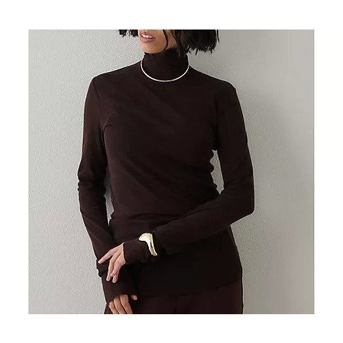 【ウィムガゼット/Whim Gazette】のウール混カットタートルプルオーバー インテリア・キッズ・メンズ・レディースファッション・服の通販 founy(ファニー) ファッション Fashion レディースファッション Fashion for Women トップス・カットソー Cut & Sew Tops カジュアルプルオーバー・ニットトップス Pullovers & Knit Tops / Casual Pullovers 2025年 2025 2025-2026秋冬・A/W Autumn/Winter 2025–26 AW25–26 シアー Sheer, See-Through シンプル Simple, Minimal スタンダード Standard, Basic ストレッチ Stretch, Stretchy Fabric タートルネック Turtleneck, High Neck A/W・秋冬 Autumn/Winter ブラウン|ID: prp329100004744608 ipo3291000000034294420