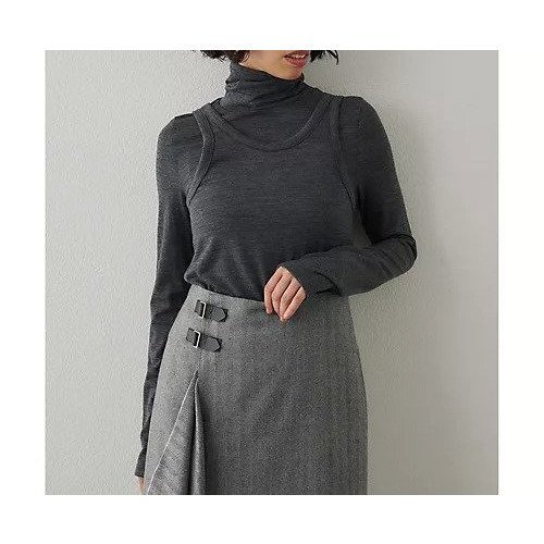 【ウィムガゼット/Whim Gazette】のタートルタンクプルオーバー インテリア・キッズ・メンズ・レディースファッション・服の通販 founy(ファニー) https://founy.com/ ファッション Fashion レディースファッション Fashion for Women トップス・カットソー Cut & Sew Tops カジュアルプルオーバー・ニットトップス Pullovers & Knit Tops / Casual Pullovers 2025年 2025 2025-2026秋冬・A/W Autumn/Winter 2025–26 AW25–26 ストレッチ Stretch, Stretchy Fabric スマート Smart, Elegant タンク Tank Top, Sleeveless Top タートルネック Turtleneck, High Neck |ID: prp329100004744610 ipo3291000000034294433