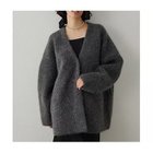【ウィムガゼット/Whim Gazette】のセッケツニットジャケット 人気、トレンドファッション・服の通販 founy(ファニー) ファッション Fashion レディースファッション Fashion for Women アウター Coat / Outerwear Collection レディースジャケット・軽アウター Jackets 2025年 2025 2025-2026秋冬・A/W Autumn/Winter 2025–26 AW25–26 インナー Innerwear カーディガン Cardigan, Knitwear ジャケット Jacket, Outerwear バランス Balance, Style Balance ミドル Middle Length, Mid Height エレガント 上品 Elegant thumbnail グレー|ID: prp329100004744620 ipo3291000000034294542