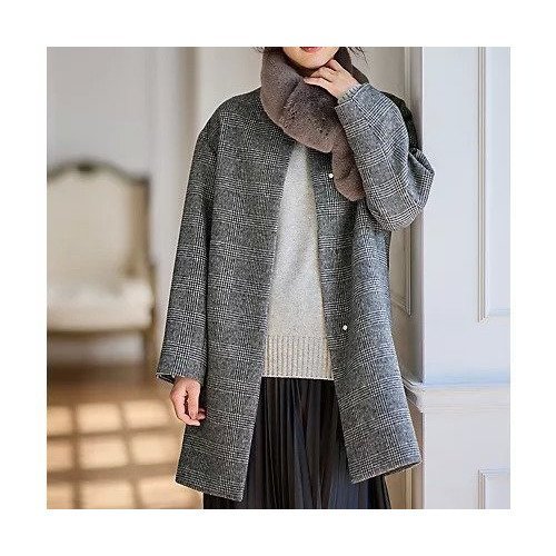 【エニー/ANY】の【防風裏地】カシミヤブレンドコート インテリア・キッズ・メンズ・レディースファッション・服の通販 founy(ファニー) https://founy.com/ ファッション Fashion レディースファッション Fashion for Women アウター Coat / Outerwear Collection コート・ロングコート・ピーコート Long Coats, Peacoats & More おすすめ Recommended / Our Picks インナー Innerwear ストール Stole, Wrap タートルネック Turtleneck, High Neck チェック Check, Plaid, Tartan マフラー Scarf, Muffler 人気 Popular, Best Seller 無地 Plain, Solid Color |ID: prp329100004744623 ipo3291000000034294555