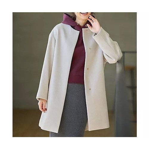 【エニー/ANY】の【防風裏地】カシミヤブレンドコート 人気、トレンドファッション・服の通販 founy(ファニー) 　ファッション　Fashion　レディースファッション　Fashion for Women　アウター　Coat / Outerwear Collection　コート・ロングコート・ピーコート　Long Coats, Peacoats & More　おすすめ　Recommended / Our Picks　インナー　Innerwear　ストール　Stole, Wrap　タートルネック　Turtleneck, High Neck　チェック　Check, Plaid, Tartan　マフラー　Scarf, Muffler　人気　Popular, Best Seller　無地　Plain, Solid Color　 other-1|ID: prp329100004744623 ipo3291000000034736057