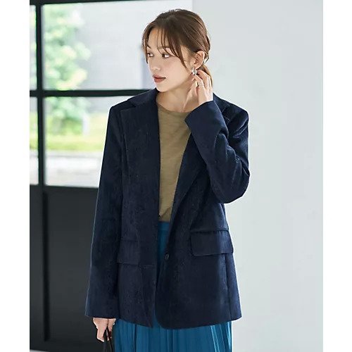【スタイルデリ/STYLE DELI】のベルベット調テーラードジャケット インテリア・キッズ・メンズ・レディースファッション・服の通販 founy(ファニー) 　ファッション　Fashion　レディースファッション　Fashion for Women　アウター　Coat / Outerwear Collection　レディースジャケット・軽アウター　Jackets　テーラードジャケット / 通勤・きれいめスタイル　Tailored Jackets & Blazers　ジャケット　Jacket, Outerwear　ストレート　Straight, Straight Cut　スリット　Slit, Slit Detail　テーラード　Tailored, Tailored Fit　トレンチ　Trench, Trench Coat　定番　Standard, Basic Item　長袖　Long Sleeve, Full Sleeve　フロント　Front, Front Design　ブルゾン　Blouson, Bomber Jacket　ベルベット　Velvet, Velvety　ベロア　Velour, Soft Velvet　ポケット　Pocket, Pocket Detail　マフラー　Scarf, Muffler　ライダース　Riders　冬　Winter / This Winter　ネイビー|ID: prp329100004744675 ipo3291000000034295190