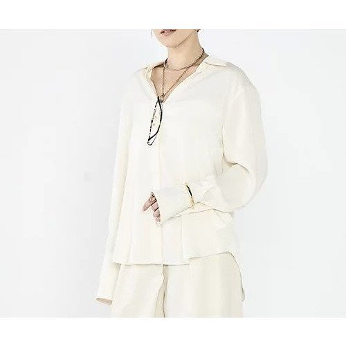 【ノーリーズソフィー/NOLLEY'S sophi】のウォッシャブルスエードサテンシャツ インテリア・キッズ・メンズ・レディースファッション・服の通販 founy(ファニー) https://founy.com/ ファッション Fashion レディースファッション Fashion for Women トップス・カットソー Cut & Sew Tops シャツ・ブラウス・オフィスカジュアル Elegant Blouses & Button-Ups 2025年 2025 2025-2026秋冬・A/W Autumn/Winter 2025–26 AW25–26 おすすめ Recommended / Our Picks サテン Satin, Glossy Fabric タートル Turtleneck, Turtle Collar トレンド Trend, Trending Now ビジネス 仕事 通勤 Business / Work / Commuting |ID: prp329100004745648 ipo3291000000034308799