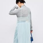 【リエミラー/Rie Miller】のウォッシャブルチュールキャミワンピース サックス|ID: prp329100004745656 ipo3291000000034705746