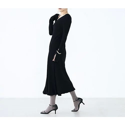 【ノーリーズ/NOLLEY'S】の《手洗い可能》フイット&フレアーVネックワンピース インテリア・キッズ・メンズ・レディースファッション・服の通販 founy(ファニー) 　ファッション　Fashion　レディースファッション　Fashion for Women　ワンピース　Dresses　2025年　2025　2025-2026秋冬・A/W　Autumn/Winter 2025–26 AW25–26　おすすめ　Recommended / Our Picks　なめらか　Smooth, Silky Texture　タフタ　Taffeta, Structured Fabric　ブラック|ID: prp329100004745657 ipo3291000000034308886