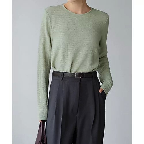 【スタイルデリ/STYLE DELI】の凹凸生地の長袖カットソートップス 人気、トレンドファッション・服の通販 founy(ファニー) ファッション Fashion レディースファッション Fashion for Women トップス・カットソー Cut & Sew Tops カットソー・ベーシックTシャツ Cut-and-Sewn Tops / Stretch Tees & Basics インナー Innerwear カットソー Cut and Sewn Top サロペット Overalls, Salopette シンプル Simple, Minimal 定番 Standard, Basic Item 人気 Popular, Best Seller 長袖 Long Sleeve, Full Sleeve フラット Flat, Flat Shoes ポケット Pocket, Pocket Detail 防寒 Cold Protection, Winter-Ready 夏 Summer other-1|ID: prp329100004747035 ipo3291000000034320789