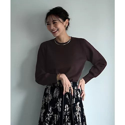 【スタイルデリ/STYLE DELI】のスムースハイゲージクルーネックニットB 人気、トレンドファッション・服の通販 founy(ファニー) 　ファッション　Fashion　レディースファッション　Fashion for Women　トップス・カットソー　Cut & Sew Tops　ニット　Knit Tops & Sweaters　サロペット　Overalls, Salopette　シンプル　Simple, Minimal　ジャケット　Jacket, Outerwear　定番　Standard, Basic Item　ネックレス　Necklace, Pendant Necklace　パール　Pearl, Pearl Accent　ベーシック　Basic, Essential　ポケット　Pocket, Pocket Detail　夏　Summer　エレガント 上品　Elegant　 other-1|ID: prp329100004747039 ipo3291000000034320868