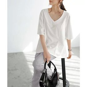【スタイルデリ/STYLE DELI】 【Made in JAPAN】カットジョーゼット5分袖フレアブラウス人気、トレンドファッション・服の通販 founy(ファニー) ファッション Fashion レディースファッション Fashion for Women トップス・カットソー Cut & Sew Tops シャツ・ブラウス・オフィスカジュアル Elegant Blouses & Button-Ups インナー Innerwear 春 Spring カットソー Cut and Sewn Top カーディガン Cardigan, Knitwear シンプル Simple, Minimal ジャケット Jacket, Outerwear ジョーゼット Georgette, Semi-Sheer Fabric スリーブ Sleeve, Long Sleeve / Short Sleeve デコルテ Décolleté, Neckline 定番 Standard, Basic Item フォルム Silhouette, Form フラット Flat, Flat Shoes フレア Flare, Flared ブルゾン Blouson, Bomber Jacket ポケット Pocket, Pocket Detail モコモコ Fuzzy, Fluffy S/S・春夏 SS, Spring/Summer, Warm Season 日本製 Made In Japan 夏 Summer |ID:prp329100004747042
