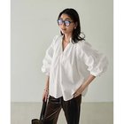 【スタイルデリ/STYLE DELI】の【LUXE】コットンボリュームブラウス 人気、トレンドファッション・服の通販 founy(ファニー) ファッション Fashion レディースファッション Fashion for Women トップス・カットソー Cut & Sew Tops シャツ・ブラウス・オフィスカジュアル Elegant Blouses & Button-Ups インナー Innerwear ギャザー Gathered, Ruffled サロペット Overalls, Salopette シャーリング Shirring, Ruched ショルダー Shoulder, Shoulder Strap ドロップ Drop Shoulder, Dropped Style ハイネック High Neck, Mock Neck バランス Balance, Style Balance フォルム Silhouette, Form フリル Frill, Ruffle フロント Front, Front Design ベスト Vest, Waistcoat ポケット Pocket, Pocket Detail 防寒 Cold Protection, Winter-Ready ワイド Wide, Wide Fit プチプライス・低価格 Affordable / Budget Price thumbnail ホワイト|ID: prp329100004747044 ipo3291000000034320910