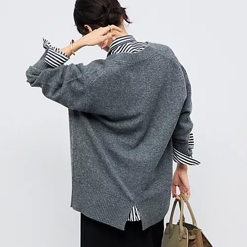 【ノーリーズ/NOLLEY'S】の【WEB限定アイテム】2WAY長めVネックカーディガン インテリア・キッズ・メンズ・レディースファッション・服の通販 founy(ファニー) 　ファッション　Fashion　レディースファッション　Fashion for Women　トップス・カットソー　Cut & Sew Tops　カーディガン・羽織り　Layered Style Cardigans　Vネックトップス　V-Neck Tops / V-Cut Neckline Shirts　カーディガン　Cardigan, Knitwear　チャコールグレー|ID: prp329100004747224 ipo3291000000034323579