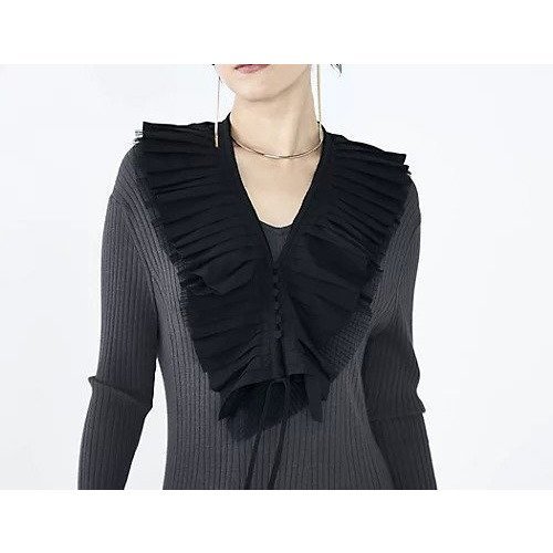 【ノーリーズ/NOLLEY'S】のタフタ&チュールプリーツつけ襟 インテリア・キッズ・メンズ・レディースファッション・服の通販 founy(ファニー) https://founy.com/ ファッション Fashion レディースファッション Fashion for Women おすすめ Recommended / Our Picks カーディガン Cardigan, Knitwear タフタ Taffeta, Structured Fabric タートルネック Turtleneck, High Neck チュール Tulip, Tulip Motif プリーツ Pleats, Pleated |ID: prp329100004747603 ipo3291000000034777902