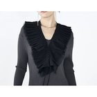 【ノーリーズ/NOLLEY'S】のタフタ&チュールプリーツつけ襟 ブラック|ID: prp329100004747603 ipo3291000000034777905