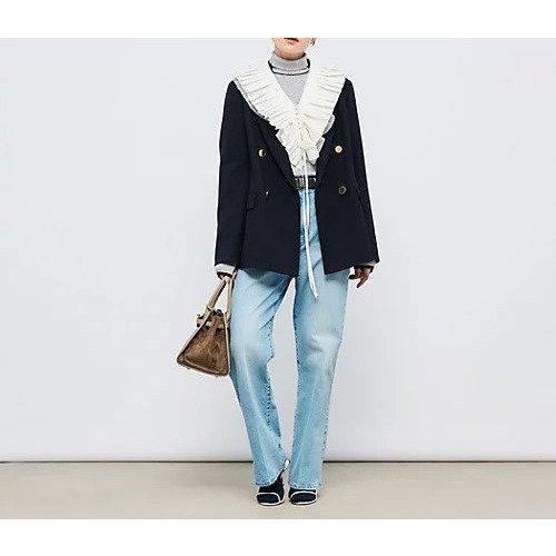 【ノーリーズ/NOLLEY'S】のタフタ&チュールプリーツつけ襟 人気、トレンドファッション・服の通販 founy(ファニー) 　ファッション　Fashion　レディースファッション　Fashion for Women　おすすめ　Recommended / Our Picks　カーディガン　Cardigan, Knitwear　タフタ　Taffeta, Structured Fabric　タートルネック　Turtleneck, High Neck　チュール　Tulip, Tulip Motif　プリーツ　Pleats, Pleated　other-2|ID: prp329100004747603 ipo3291000000034777908