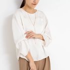 【ノーリーズソフィー/NOLLEY'S sophi】のウォッシャブル2WAYサテンブラウス オフホワイト|ID: prp329100004748444 ipo3291000000035201677
