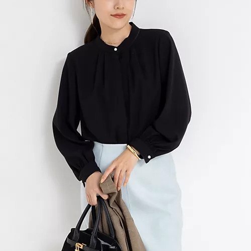 【ノーリーズソフィー/NOLLEY'S sophi】のウォッシャブルバックサテンパール釦タックブラウス 人気、トレンドファッション・服の通販 founy(ファニー) 　ファッション　Fashion　レディースファッション　Fashion for Women　トップス・カットソー　Cut & Sew Tops　シャツ・ブラウス・オフィスカジュアル　Elegant Blouses & Button-Ups　バッグ　Bags　2025年　2025　2025-2026秋冬・A/W　Autumn/Winter 2025–26 AW25–26　おすすめ　Recommended / Our Picks　インナー　Innerwear　シンプル　Simple, Minimal　ジャケット　Jacket, Outerwear　ジョーゼット　Georgette, Semi-Sheer Fabric　ストレッチ　Stretch, Stretchy Fabric　パール　Pearl, Pearl Accent　エレガント 上品　Elegant　 other-1|ID: prp329100004748449 ipo3291000000034335530