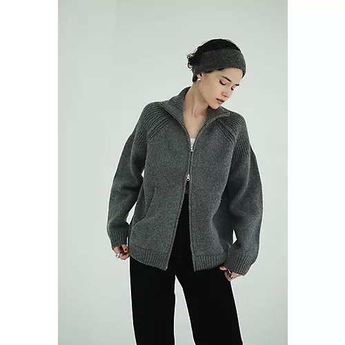 【クラネ/CLANE】のPOCKET ZIP KNIT TOPS 人気、トレンドファッション・服の通販 founy(ファニー) 　ファッション　Fashion　レディースファッション　Fashion for Women　トップス・カットソー　Cut & Sew Tops　ニット　Knit Tops & Sweaters　2025年　2025　2025-2026秋冬・A/W　Autumn/Winter 2025–26 AW25–26　ショルダー　Shoulder, Shoulder Strap　ストレッチ　Stretch, Stretchy Fabric　羽織　Haori, Light Jacket　other-2|ID: prp329100004748457 ipo3291000000034335605
