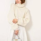 【ノーリーズソフィー/NOLLEY'S sophi】のブライト紡毛サイドジップショート丈タートルネック 人気、トレンドファッション・服の通販 founy(ファニー) ファッション Fashion レディースファッション Fashion for Women トップス・カットソー Cut & Sew Tops タートルネック・ハイネックトップス Turtlenecks & High-Neck Tops 2025年 2025 2025-2026秋冬・A/W Autumn/Winter 2025–26 AW25–26 ショート Short, Short Length タートルネック Turtleneck, High Neck ブライト Bright, Shiny thumbnail オフホワイト|ID: prp329100004748459 ipo3291000000034335617