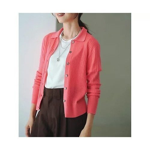 【エムセブンデイズ/M7days】の襟つきリブニット 人気、トレンドファッション・服の通販 founy(ファニー)  ファッション Fashion レディースファッション Fashion for Women トップス・カットソー Cut & Sew Tops ニット Knit Tops & Sweaters カーディガン Cardigan, Knitwear トレンド Trend, Trending Now バランス Balance, Style Balance フィット Fit, Slim Fit リブニット Rib Knit, Ribbed Knit ワイド Wide, Wide Fit ワイドリブ Wide Rib, Wide Ribbed Knit other-3|ID: prp329100004748462 ipo3291000000034335648