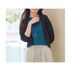 【エニー/ANY】の【洗濯機可/接触冷感/アンチピリング】シアーニットボレロカーディガン ブラック|ID: prp329100004748469 ipo3291000000034335689