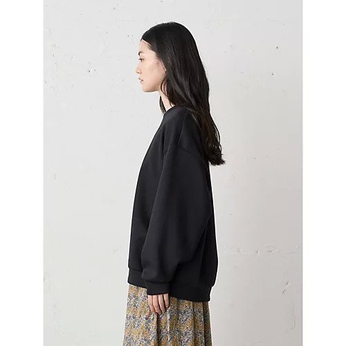 【ミディウミ/MidiUmi】のスムースダブルニットスウェットプルオーバー 人気、トレンドファッション・服の通販 founy(ファニー) 　ファッション　Fashion　レディースファッション　Fashion for Women　トップス・カットソー　Cut & Sew Tops　ニット　Knit Tops & Sweaters　レディースパーカー・カジュアルフーディー　Casual Hoodies & Sweatshirts　カジュアルプルオーバー・ニットトップス　Pullovers & Knit Tops / Casual Pullovers　スウェット・クルーネックトップス　Sweatshirts & Crewnecks / Relaxed Fit Sweat Tops　シンプル　Simple, Minimal　ベーシック　Basic, Essential　人気　Popular, Best Seller　other-3|ID: prp329100004748471 ipo3291000000034335709