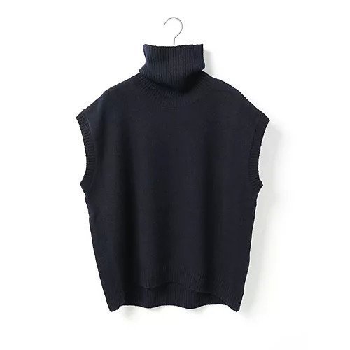 【ミディウミ/MidiUmi】のハイネックニットベスト インテリア・キッズ・メンズ・レディースファッション・服の通販 founy(ファニー)  ファッション Fashion レディースファッション Fashion for Women アウター Coat / Outerwear Collection トップス・カットソー Cut & Sew Tops ニット Knit Tops & Sweaters ベスト&ジレ / 重ね着スタイル Vests & Gilets コクーン Cocoon, Cocoon Silhouette ハイネック High Neck, Mock Neck ベスト Vest, Waistcoat 定番 Standard, Basic Item ネイビー|ID: prp329100004748477 ipo3291000000034335745