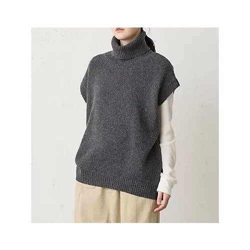 【ミディウミ/MidiUmi】のハイネックニットベスト 人気、トレンドファッション・服の通販 founy(ファニー)  ファッション Fashion レディースファッション Fashion for Women アウター Coat / Outerwear Collection トップス・カットソー Cut & Sew Tops ニット Knit Tops & Sweaters ベスト&ジレ / 重ね着スタイル Vests & Gilets コクーン Cocoon, Cocoon Silhouette ハイネック High Neck, Mock Neck ベスト Vest, Waistcoat 定番 Standard, Basic Item other-2|ID: prp329100004748477 ipo3291000000034335749