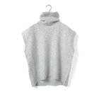 【ミディウミ/MidiUmi】のハイネックニットベスト ライトグレー|ID: prp329100004748477 ipo3291000000035921156