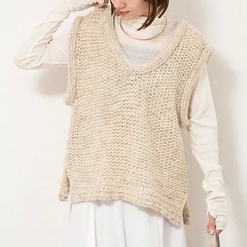【ノーリーズ/NOLLEY'S】の【enrica/エンリカ】ソフトタッチニットトップス インテリア・キッズ・メンズ・レディースファッション・服の通販 founy(ファニー)  ファッション Fashion レディースファッション Fashion for Women トップス・カットソー Cut & Sew Tops ニット Knit Tops & Sweaters 今季 This Season, Current Season デニム Denim, Jeans Material ビッグ Big, Oversized ベスト Vest, Waistcoat ポンチョ Poncho, Cape Style おすすめ Recommended / Our Picks 2025年 2025 2025-2026秋冬・A/W Autumn/Winter 2025–26 AW25–26 キナリ|ID: prp329100004748479 ipo3291000000034335763
