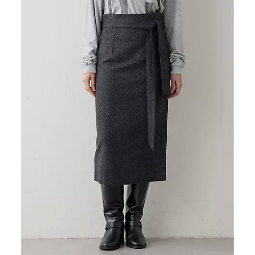 【ウィムガゼット/Whim Gazette】のウールベルト付スカート インテリア・キッズ・メンズ・レディースファッション・服の通販 founy(ファニー)  ファッション Fashion レディースファッション Fashion for Women スカート Skirts ベルト&ウエストマーク Belts & Waist Accessories 2025年 2025 2025-2026秋冬・A/W Autumn/Winter 2025–26 AW25–26 おすすめ Recommended / Our Picks ウォーム Warm Fabric クラシカル Classical, Vintage-Inspired セットアップ Set-Up, Coordinated Outfit タイトスカート Pencil Skirt, Tight Skirt チェック Check, Plaid, Tartan ツイード Twill, Twill Weave ビジネス 仕事 通勤 Business / Work / Commuting グレー|ID: prp329100004748486 ipo3291000000034335827