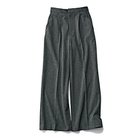 【エムセブンデイズ/M7days】の裏起毛セミワイドタックパンツ 人気、トレンドファッション・服の通販 founy(ファニー) ファッション Fashion レディースファッション Fashion for Women パンツ Pants & Trousers センター Center, Center Line 人気 Popular, Best Seller 楽ちん Easy Fit, Comfortable 洗える Machine Washable ビジネス 仕事 通勤 Business / Work / Commuting thumbnail グレー|ID: prp329100004748489 ipo3291000000034335850