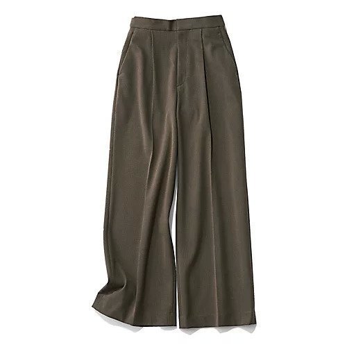 【エムセブンデイズ/M7days】の裏起毛セミワイドタックパンツ インテリア・キッズ・メンズ・レディースファッション・服の通販 founy(ファニー)  ファッション Fashion レディースファッション Fashion for Women パンツ Pants & Trousers センター Center, Center Line 人気 Popular, Best Seller 楽ちん Easy Fit, Comfortable 洗える Machine Washable ビジネス 仕事 通勤 Business / Work / Commuting ブラウン|ID: prp329100004748489 ipo3291000000034335852