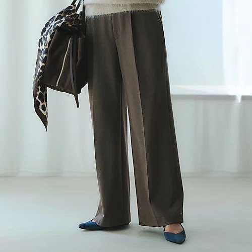 【エムセブンデイズ/M7days】の裏起毛セミワイドタックパンツ 人気、トレンドファッション・服の通販 founy(ファニー)  ファッション Fashion レディースファッション Fashion for Women パンツ Pants & Trousers センター Center, Center Line 人気 Popular, Best Seller 楽ちん Easy Fit, Comfortable 洗える Machine Washable ビジネス 仕事 通勤 Business / Work / Commuting other-2|ID: prp329100004748489 ipo3291000000034335854
