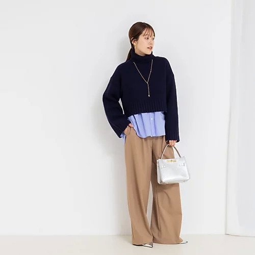 【ノーリーズソフィー/NOLLEY'S sophi】の《セットアップ対応》ウォッシャブルウール混ツイルハイウエストワイドパンツ 人気、トレンドファッション・服の通販 founy(ファニー) 　ファッション　Fashion　レディースファッション　Fashion for Women　セットアップ　Matching Sets　レディースパンツ・ボトムス　Pants & Trousers / Bottoms　2025年　2025　2025-2026秋冬・A/W　Autumn/Winter 2025–26 AW25–26　ウォーム　Warm Fabric　ジャケット　Jacket, Outerwear　スニーカー　Sneakers, Trainers　セットアップ　Set-Up, Coordinated Outfit　ループ　Loop, Loop Knit　ワイド　Wide, Wide Fit　切替　Switching, Contrast Panel　other-3|ID: prp329100004748490 ipo3291000000034335869