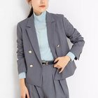 【ノーリーズソフィー/NOLLEY'S sophi】の《セットアップ対応》ウォッシャブルウール混ツイルショートジャケット ミディアムグレー|ID: prp329100004748509 ipo3291000000034336174