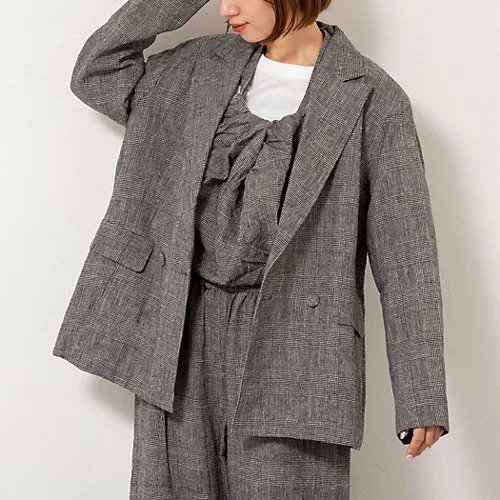【ノーリーズ/NOLLEY'S】の【enrica/エンリカ】グレンチェックオーバーサイズジャケット 人気、トレンドファッション・服の通販 founy(ファニー)  ファッション Fashion レディースファッション Fashion for Women アウター Coat / Outerwear Collection レディースジャケット・軽アウター Jackets キュプラ Cupro, Eco Fabric ジャケット Jacket, Outerwear リボン Ribbon, Bow リラックス Relax, Relaxed Fit 2025年 2025 2025-2026秋冬・A/W Autumn/Winter 2025–26 AW25–26  other-1|ID: prp329100004748510 ipo3291000000034336186