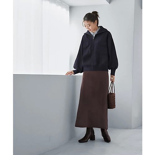 【スタイルデリ/STYLE DELI】の圧縮ニットジップジャケット 人気、トレンドファッション・服の通販 founy(ファニー)  ファッション Fashion レディースファッション Fashion for Women アウター Coat / Outerwear Collection レディースジャケット・軽アウター Jackets シルバー Silver, Metallic Silver ジップ Zip, Zipper ジャケット Jacket, Outerwear タートルネック Turtleneck, High Neck ハイネック High Neck, Mock Neck バランス Balance, Style Balance パーカー Hoodie, Parka フラップ Flap, Flap Pocket ポケット Pocket, Pocket Detail メルトン Melton, Heavy Wool 冬 Winter / This Winter エレガント 上品 Elegant other-2|ID: prp329100004748511 ipo3291000000034336199