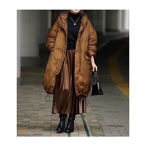 【徳原文子/Fumiko Tokuhara】の【Marisol別注】超軽量ナイロンアウトドアダウンロングJKTフーディ― 人気、トレンドファッション・服の通販 founy(ファニー) 　ファッション　Fashion　レディースファッション　Fashion for Women　ダウン　Down, Puffer　フェザー　Feather, Feather Detail　別注　Limited Edition, Custom Order　軽量　Lightweight, Ultra Light　other-3|ID: prp329100004748517 ipo3291000000034725083