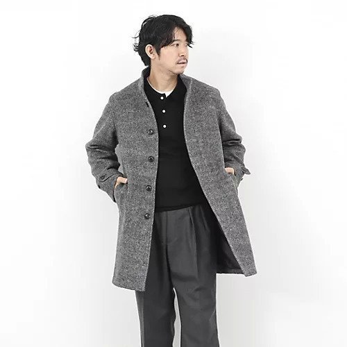 【ノーリーズ グッドマン/NOLLEY'S goodman / MEN】の《ビジカジ対応》尾州ビーバースタンドカラーコート 25AW インテリア・キッズ・メンズ・レディースファッション・服の通販 founy(ファニー) https://founy.com/ ファッション Fashion メンズファッション Fashion for Men ジャケット Jacket, Outerwear スタンド Stand Collar, Upright Stand スマート Smart, Elegant バランス Balance, Style Balance ポケット Pocket, Pocket Detail エレガント 上品 Elegant ビジネス 仕事 通勤 Business / Work / Commuting 2025年 2025 2025-2026秋冬・A/W Autumn/Winter 2025–26 AW25–26 |ID: prp329100004748521 ipo3291000000034336391