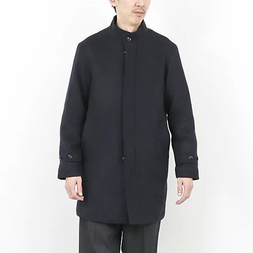【ノーリーズ グッドマン/NOLLEY'S goodman / MEN】の《ビジカジ対応》尾州ビーバースタンドカラーコート 25AW 人気、トレンドファッション・服の通販 founy(ファニー) 　ファッション　Fashion　メンズファッション　Fashion for Men　ジャケット　Jacket, Outerwear　スタンド　Stand Collar, Upright Stand　スマート　Smart, Elegant　バランス　Balance, Style Balance　ポケット　Pocket, Pocket Detail　エレガント 上品　Elegant　ビジネス 仕事 通勤　Business / Work / Commuting　2025年　2025　2025-2026秋冬・A/W　Autumn/Winter 2025–26 AW25–26　other-2|ID: prp329100004748521 ipo3291000000034336398