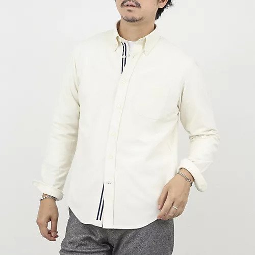 【ノーリーズ グッドマン/NOLLEY'S goodman / MEN】の起毛ジャージ テープBD 25AW インテリア・キッズ・メンズ・レディースファッション・服の通販 founy(ファニー) 　ファッション　Fashion　メンズファッション　Fashion for Men　2025年　2025　2025-2026秋冬・A/W　Autumn/Winter 2025–26 AW25–26　おすすめ　Recommended / Our Picks　なめらか　Smooth, Silky Texture　ギフト プレゼント　Gift / Present　シンプル　Simple, Minimal　ストレッチ　Stretch, Stretchy Fabric　デニム　Denim, Jeans Material　フロント　Front, Front Design　リボン　Ribbon, Bow　定番　Standard, Basic Item　キナリ|ID: prp329100004748531 ipo3291000000034336541