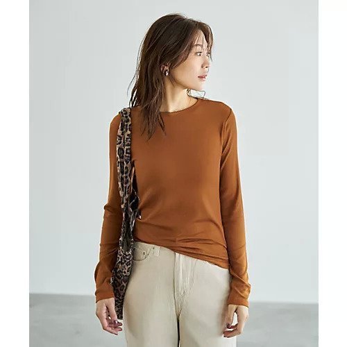 【スタイルデリ/STYLE DELI】のとろみ薄リブクルーネックトップス 人気、トレンドファッション・服の通販 founy(ファニー)  ファッション Fashion レディースファッション Fashion for Women トップス・カットソー Cut & Sew Tops インナー Innerwear オレンジ Orange カットソー Cut and Sewn Top ジャケット Jacket, Outerwear ストレート Straight, Straight Cut スリット Slit, Slit Detail とろみ Fluid, Flowy Fabric 定番 Standard, Basic Item 人気 Popular, Best Seller 長袖 Long Sleeve, Full Sleeve フィット Fit, Slim Fit 防寒 Cold Protection, Winter-Ready モコモコ Fuzzy, Fluffy 冬 Winter / This Winter  other-1|ID: prp329100004748622 ipo3291000000034337689
