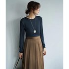 【スタイルデリ/STYLE DELI】のとろみ薄リブクルーネックトップス チャコール|ID:prp329100004748622
