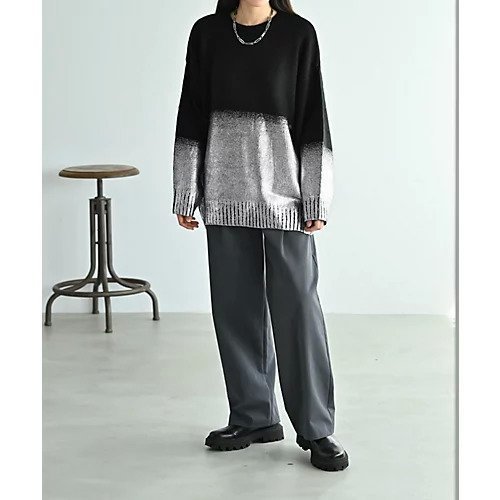 【スタイルデリ/STYLE DELI】の【BLK001】箔プリントオーバーサイズプルオーバー 人気、トレンドファッション・服の通販 founy(ファニー)  ファッション Fashion レディースファッション Fashion for Women トップス・カットソー Cut & Sew Tops カジュアルプルオーバー・ニットトップス Pullovers & Knit Tops / Casual Pullovers インナー Innerwear 秋 Autumn クール Cool, Chic グラデーション Gradient, Ombre ショルダー Shoulder, Shoulder Strap シンプル Simple, Minimal スリム Slim, Slim Fit ドロップ Drop Shoulder, Dropped Style バランス Balance, Style Balance プリント Print, Printed Pattern ベーシック Basic, Essential ボトム Bottoms, Lower Wear メタリック Metallic, Shiny Finish ロング Long, Long-Length ワイド Wide, Wide Fit 冬 Winter / This Winter おすすめ Recommended / Our Picks エレガント 上品 Elegant other-2|ID: prp329100004748623 ipo3291000000034337705