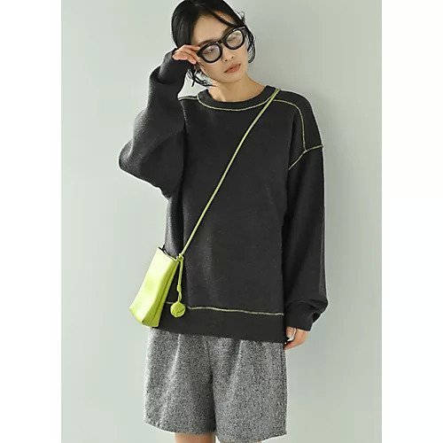 【スタイルデリ/STYLE DELI】の【BLK001】配色ニットチュニック インテリア・キッズ・メンズ・レディースファッション・服の通販 founy(ファニー) 　ファッション　Fashion　レディースファッション　Fashion for Women　トップス・カットソー　Cut & Sew Tops　ニット　Knit Tops & Sweaters　アクリル　Acrylic Material　イエロー　Yellow　インナー　Innerwear　春　Spring　秋　Autumn　クール　Cool, Chic　シンプル　Simple, Minimal　チュニック　Tunic, Long Top　なめらか　Smooth, Silky Texture　バランス　Balance, Style Balance　リラックス　Relax, Relaxed Fit　ルーズ　Loose, Oversized　ロング　Long, Long-Length　冬　Winter / This Winter　おすすめ　Recommended / Our Picks　チャコール|ID: prp329100004748625 ipo3291000000034337712