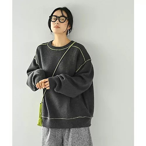 【スタイルデリ/STYLE DELI】の【BLK001】配色ニットチュニック 人気、トレンドファッション・服の通販 founy(ファニー) 　ファッション　Fashion　レディースファッション　Fashion for Women　トップス・カットソー　Cut & Sew Tops　ニット　Knit Tops & Sweaters　アクリル　Acrylic Material　イエロー　Yellow　インナー　Innerwear　春　Spring　秋　Autumn　クール　Cool, Chic　シンプル　Simple, Minimal　チュニック　Tunic, Long Top　なめらか　Smooth, Silky Texture　バランス　Balance, Style Balance　リラックス　Relax, Relaxed Fit　ルーズ　Loose, Oversized　ロング　Long, Long-Length　冬　Winter / This Winter　おすすめ　Recommended / Our Picks　other-2|ID: prp329100004748625 ipo3291000000034337713