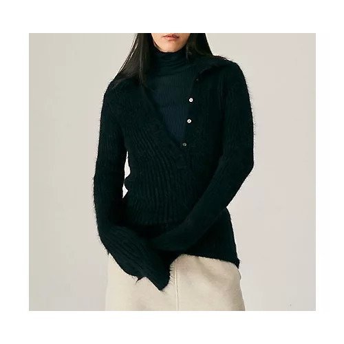 【カオス/Chaos】のムーファポロニット インテリア・キッズ・メンズ・レディースファッション・服の通販 founy(ファニー) 　ファッション　Fashion　レディースファッション　Fashion for Women　トップス・カットソー　Cut & Sew Tops　ニット　Knit Tops & Sweaters　冬　Winter / This Winter　おすすめ　Recommended / Our Picks　インナー　Innerwear　ワイドリブ　Wide Rib, Wide Ribbed Knit　A/W・秋冬　Autumn/Winter　ブラック|ID: prp329100004748626 ipo3291000000035655425